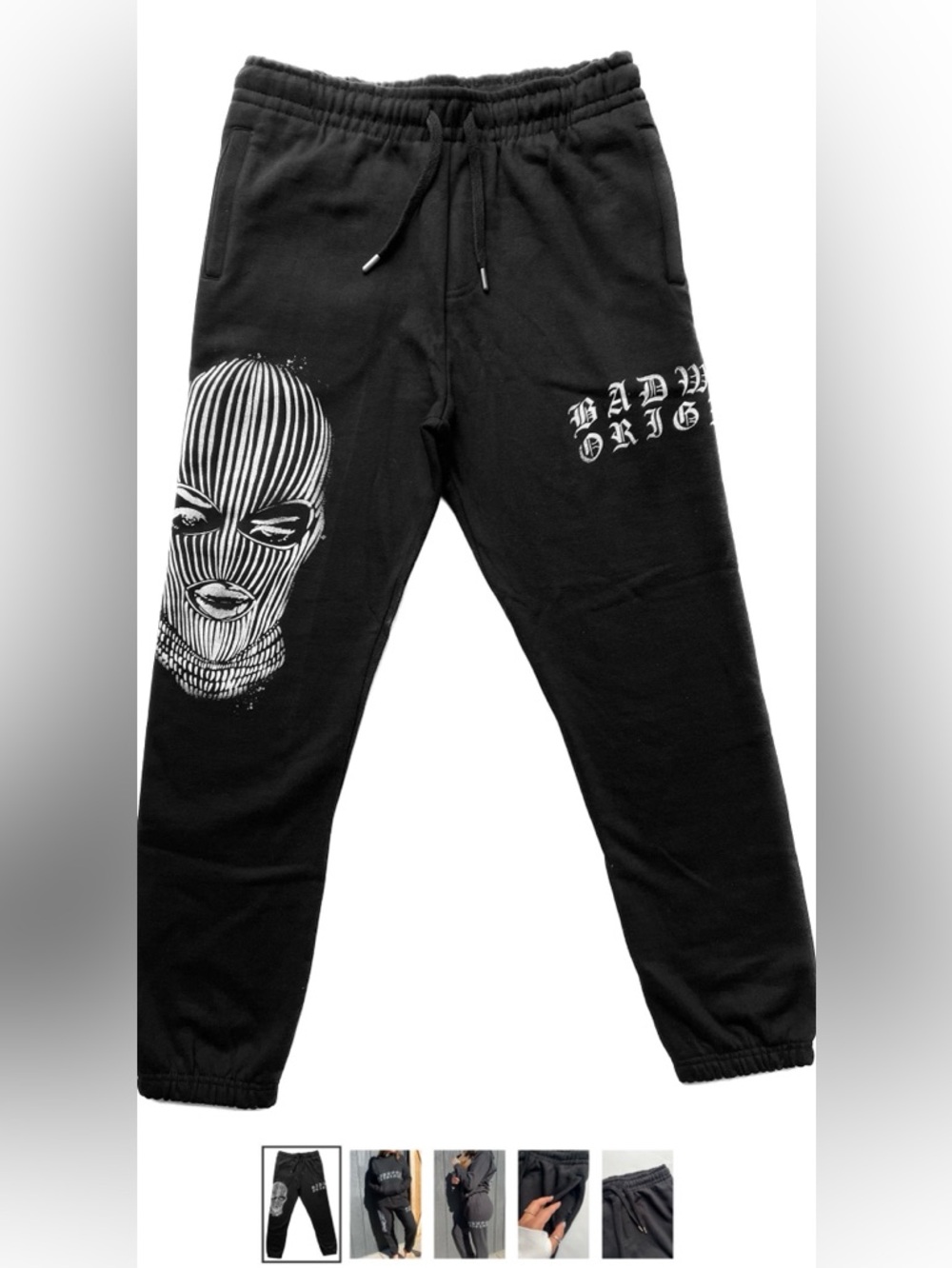 BADWOOD "ORIGINAL" SKI MASK CUFFED Unisex Sweatpants